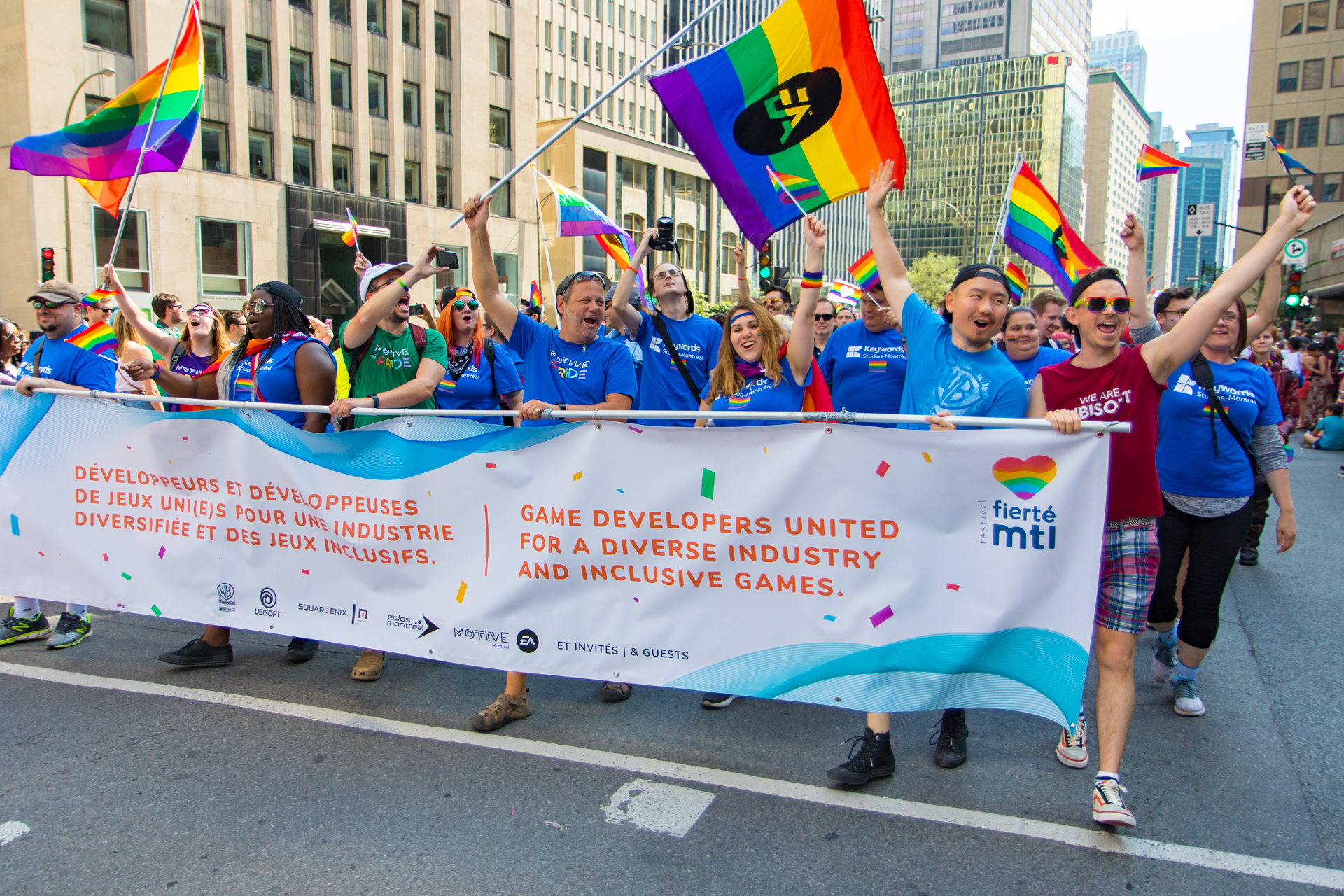 Unis pour une industrie diversifiée et inclusive à Fierté Montréal