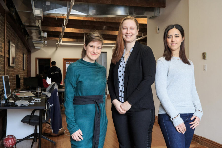 Portrait of the three inspiring Ubisoft Women in Tech ambassadors