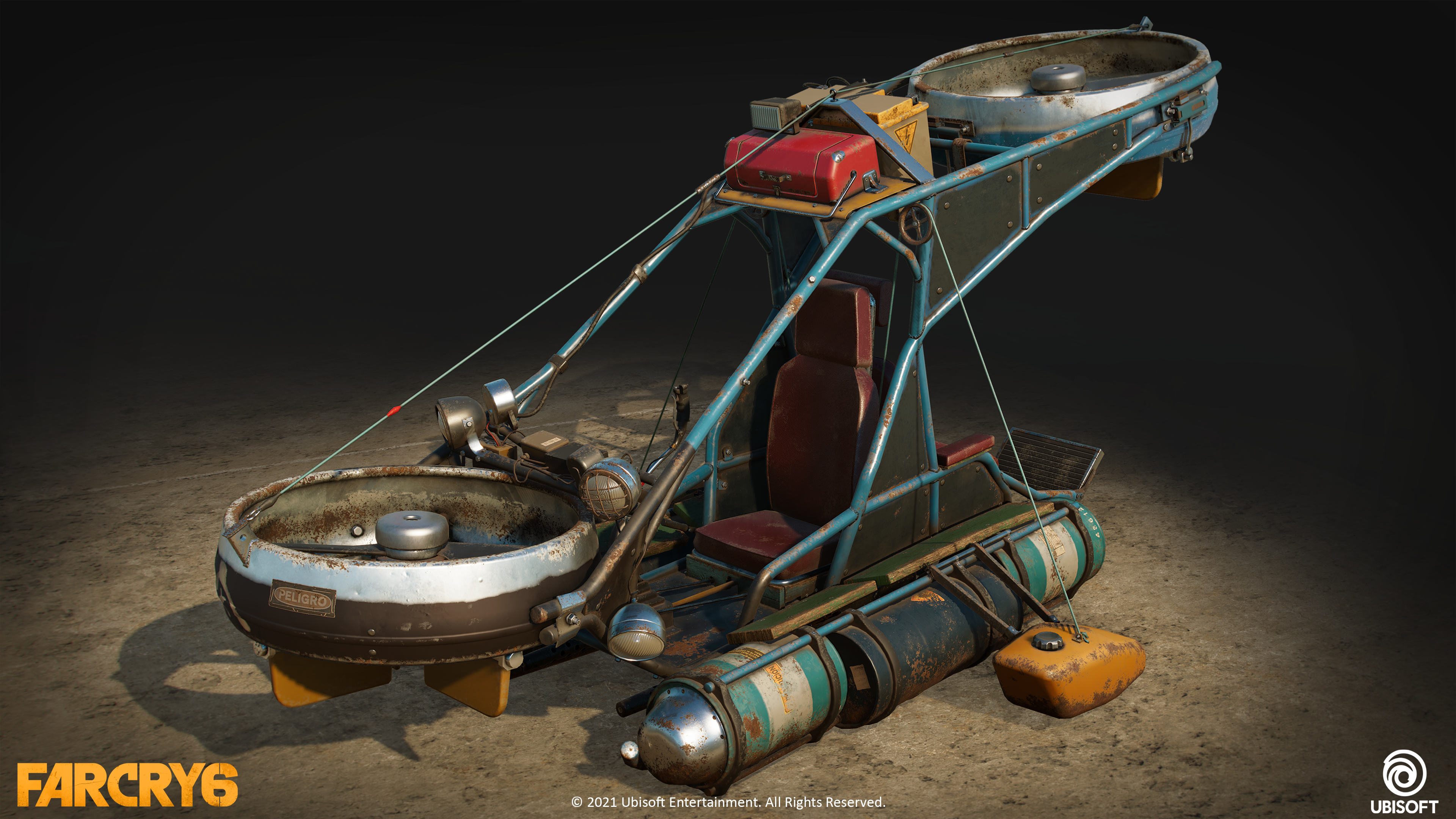 Far Cry 6 art, helicopter